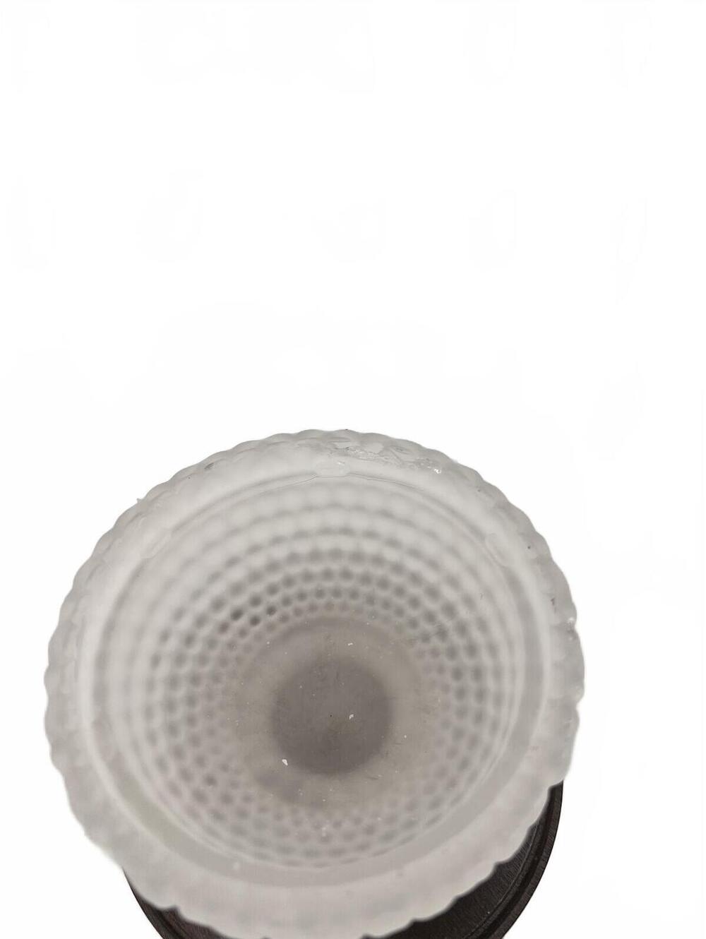 Vintage Frosted Glass Fairy Lamp Floral Hobnail Candle Light Cottagecore - Picture 4 of 4